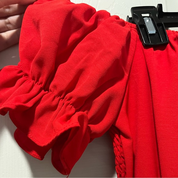 Tinas Fashion Red Wrap Skater Dress NWT - Picture 5 of 9